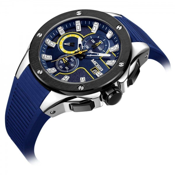 Часы Megir Black Blue MG2053 - 3487764