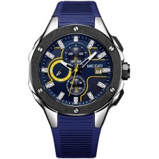 Годинник Megir Black Blue MG2053