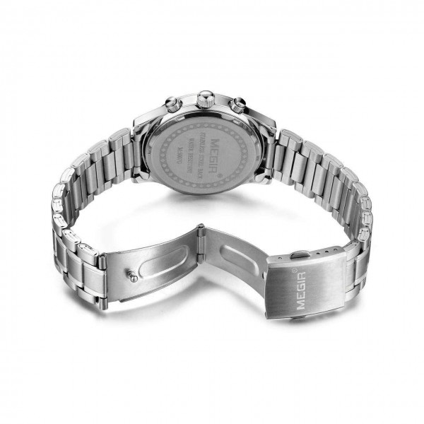 Годинник Megir Silver Black Silver MG5007 SS - 3487766 Годинник Megir Silver Black Silver MG5007 SS - 3487766