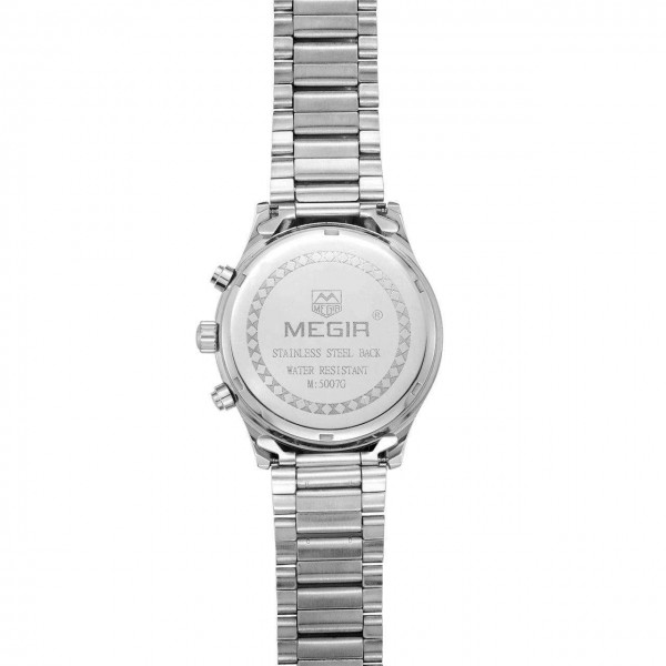 Годинник Megir Silver Black Silver MG5007 SS - 3487766 Годинник Megir Silver Black Silver MG5007 SS - 3487766