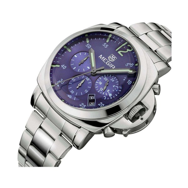 Годинник Megir Silver Blue Silver MG3006 SS - 3487768