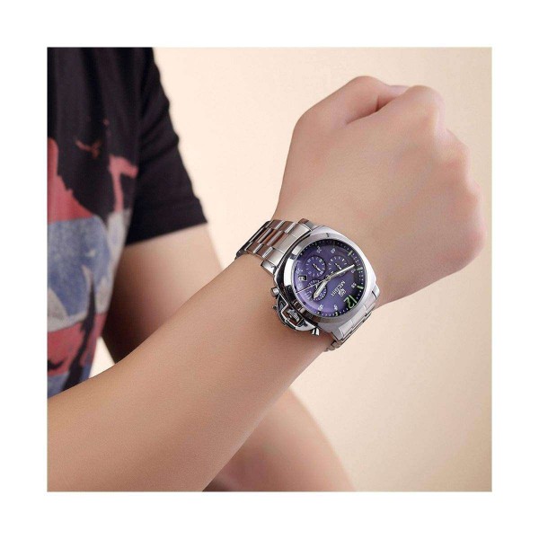 Годинник Megir Silver Blue Silver MG3006 SS - 3487768