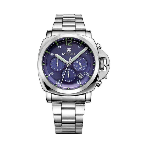Годинник Megir Silver Blue Silver MG3006 SS - 3487768