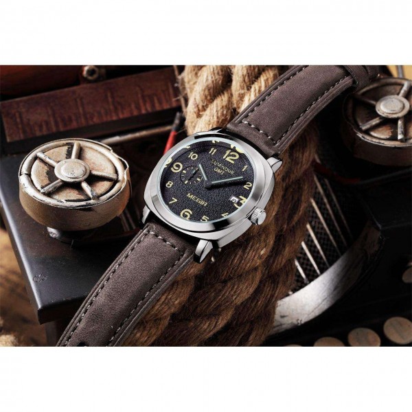 Годинник Megir Silver Brown MG1046 - 3487769