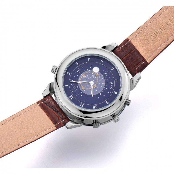 Годинник Megir Silver Brown MG2013 - 3487770