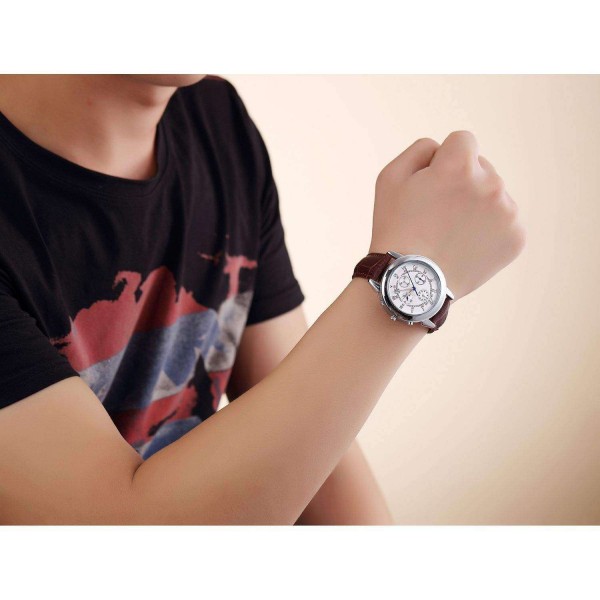 Годинник Megir Silver Brown MG2013 - 3487770