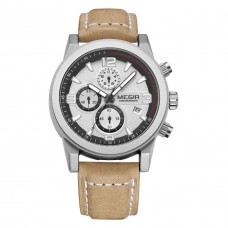 Годинник Megir Silver Brown MG2026