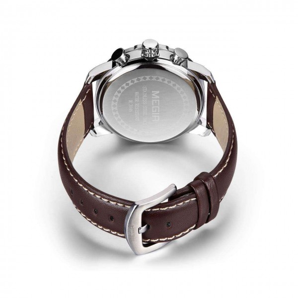 Годинник Megir Silver Brown MG2046 - 3487773