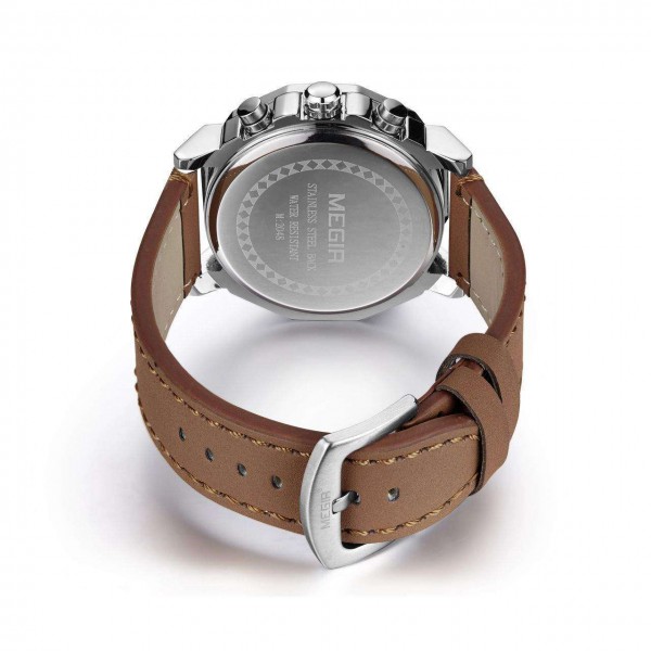 Годинник Megir Silver Brown MG2048 - 3487774