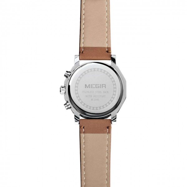 Годинник Megir Silver Brown MG2048 - 3487774