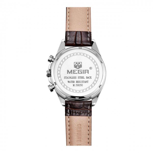 Годинник Megir Silver Silver Brown MG5005 - 3487779