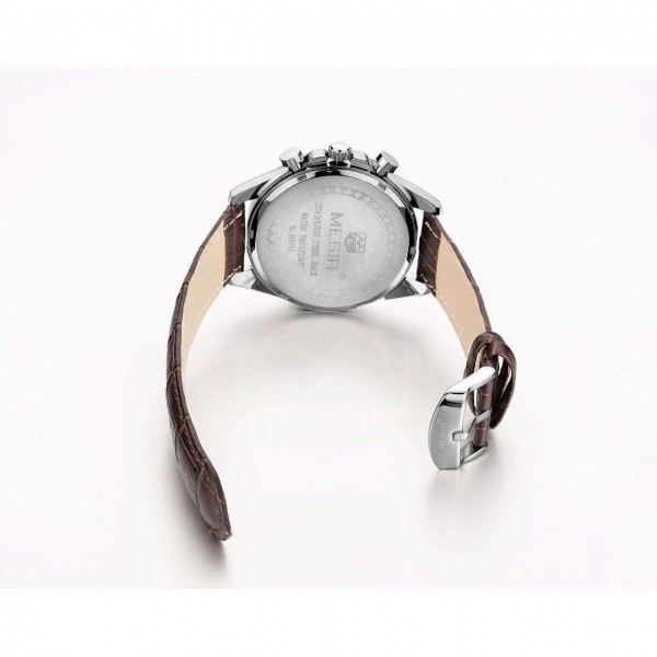 Годинник Megir Silver Silver Brown MG5005 - 3487779