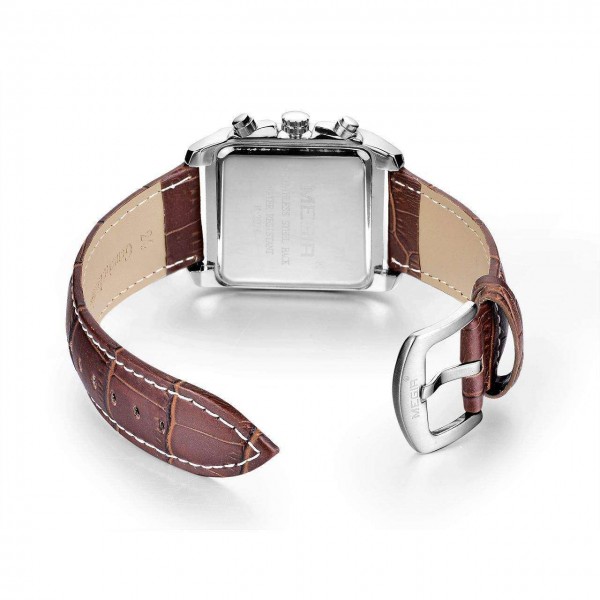 Годинник Megir Silver White Brown MG2028 - 3487784