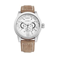 Часы Megir Silver White Brown MG3010