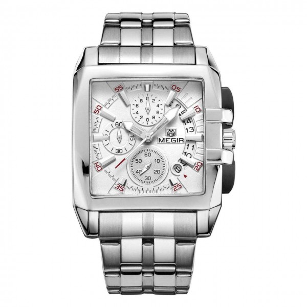 Годинник Megir Silver White Silver MG2018 SS - 3487788