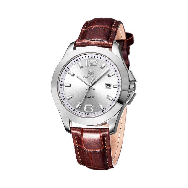 Годинник Megir Silver Brown MG5006 - 3487789