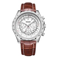 Годинник Megir White Brown MG2007