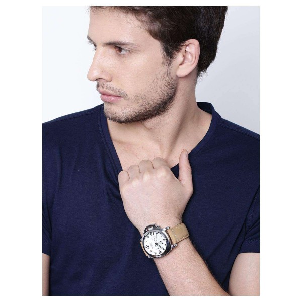 Годинник Megir Silver White Brown MG3406 - 3487795