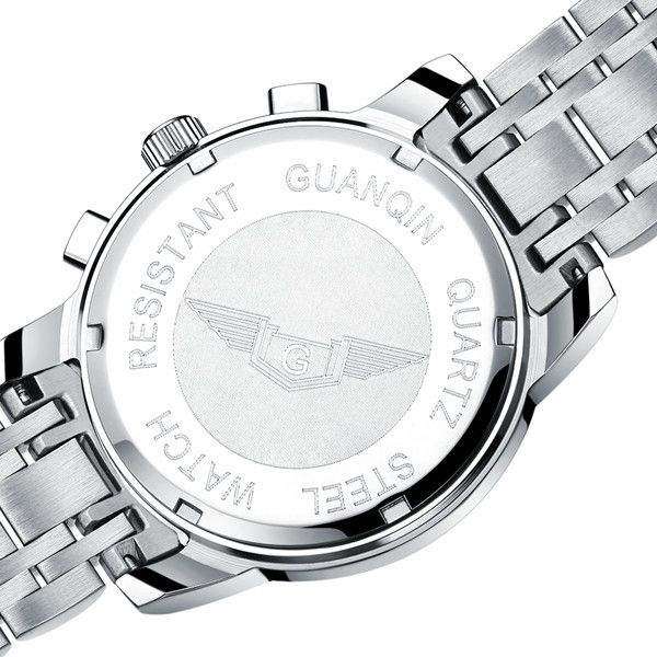 Часы Guanqin Silver-White-Silver GS19018 CS - 3487806 Часы Guanqin Silver-White-Silver GS19018 CS - 3487806