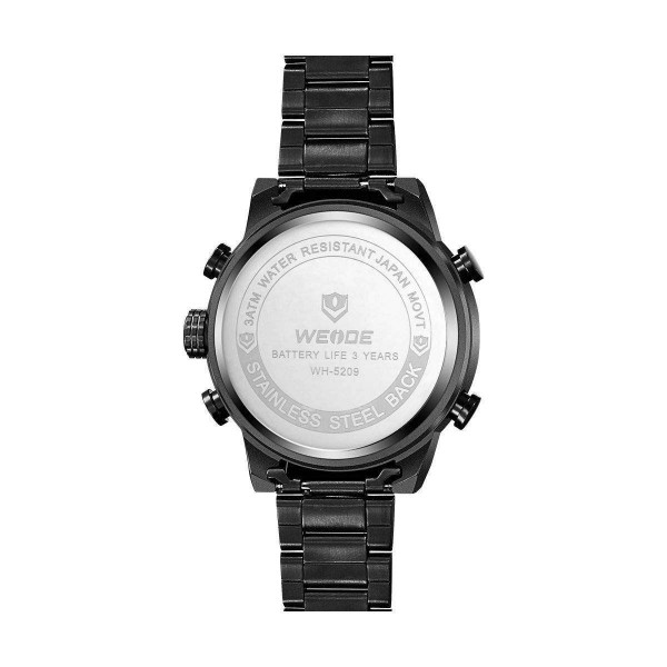 Часы Weide Black WH5209B-1C SS - 3487830 Часы Weide Black WH5209B-1C SS - 3487830