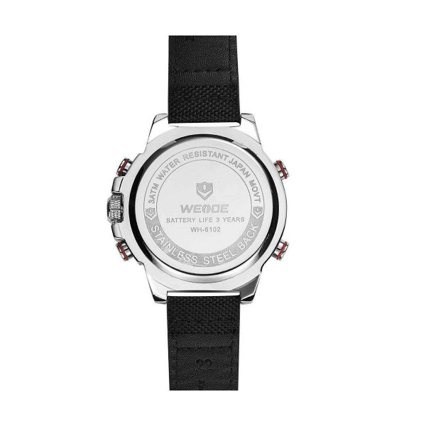 Часы Weide Black WH6102-3C - 3487835 Часы Weide Black WH6102-3C - 3487835