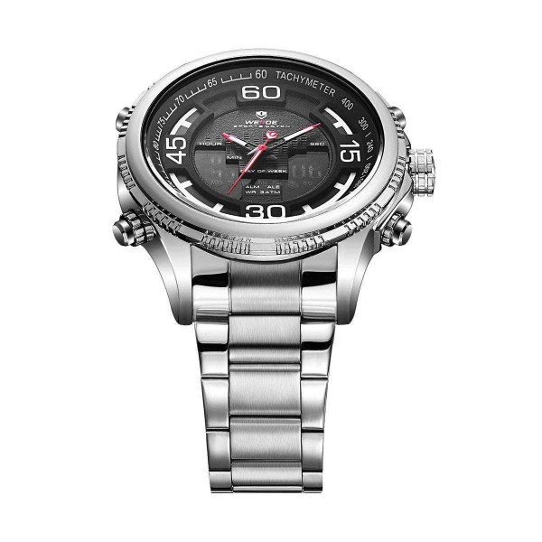 Часы Weide Black WH6306-1C SS - 3487840 Часы Weide Black WH6306-1C SS - 3487840