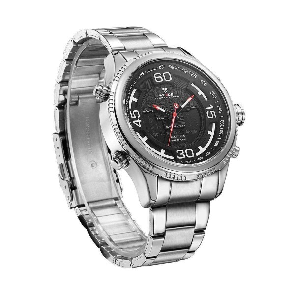 Часы Weide Black WH6306-1C SS - 3487840 Часы Weide Black WH6306-1C SS - 3487840