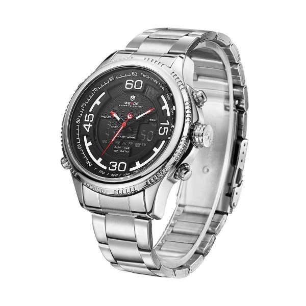 Часы Weide Black WH6306-1C SS - 3487840 Часы Weide Black WH6306-1C SS - 3487840
