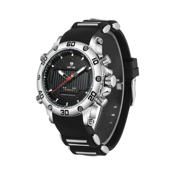 Часы Weide Black WH6910-3C SS - 3487850 Часы Weide Black WH6910-3C SS - 3487850