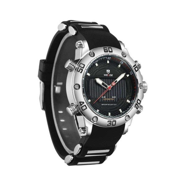 Часы Weide Black WH6910-3C SS - 3487850 Часы Weide Black WH6910-3C SS - 3487850