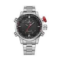 Часы Weide Black WH6402-1C SS