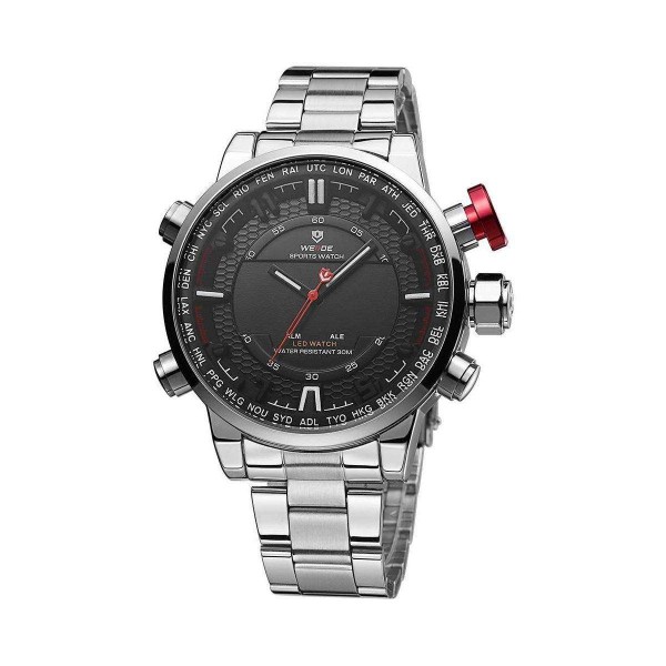 Годинник Weide Black WH6402-1C SS - 3487858 Годинник Weide Black WH6402-1C SS - 3487858