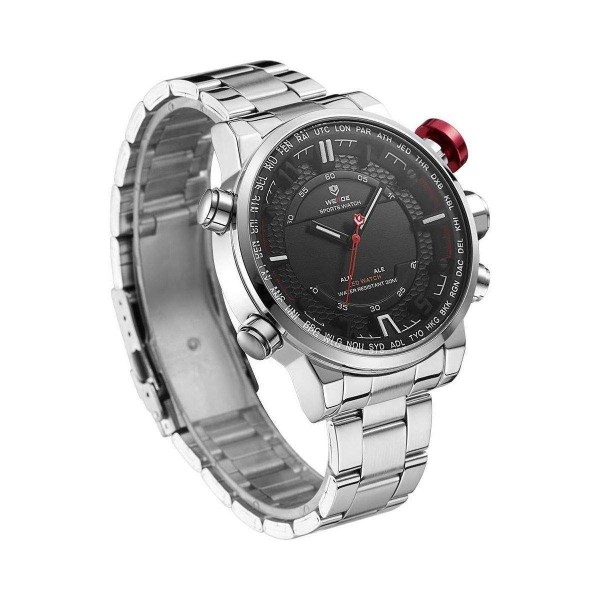 Годинник Weide Black WH6402-1C SS - 3487858 Годинник Weide Black WH6402-1C SS - 3487858