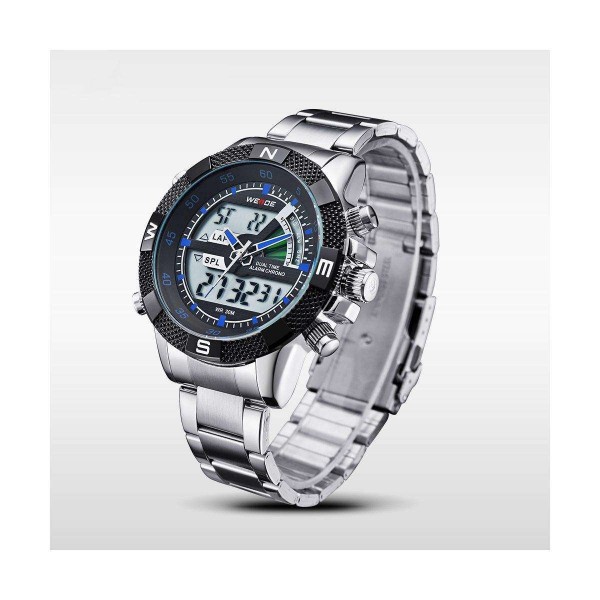 Часы Weide Blue WH1104-6C SS - 3487863