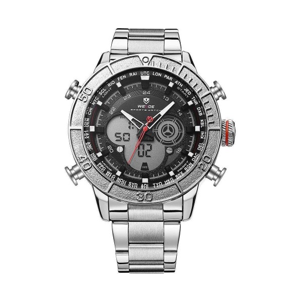 Часы Weide Black WH6308-1C SS - 3487999