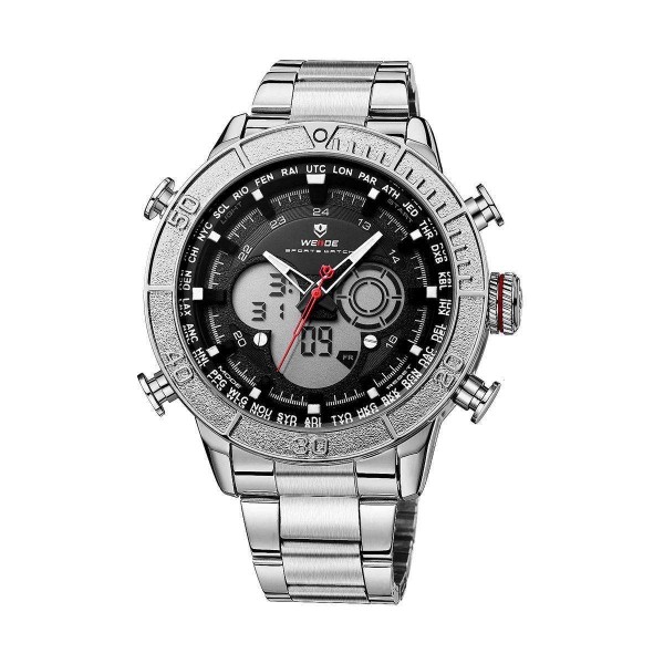 Часы Weide Black WH6308-1C SS - 3487999