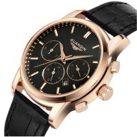 Часы Guanqin Gold-Black-Black GQ12005 CL