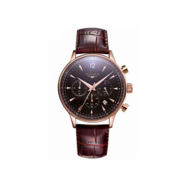 Часы Guanqin Gold-Black-Brown GQ001 CL - 3488120