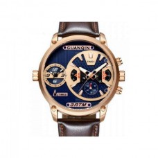 Часы Guanqin Gold-Blue-Brown GS19076 CL