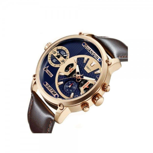 Часы Guanqin Gold-Blue-Brown GS19076 CL - 3488130 Часы Guanqin Gold-Blue-Brown GS19076 CL - 3488130