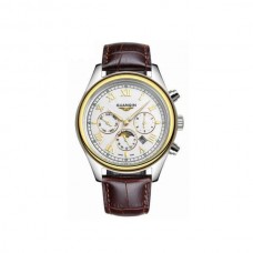 Часы Guanqin Gold-White-Brown GQ12001-2A CL