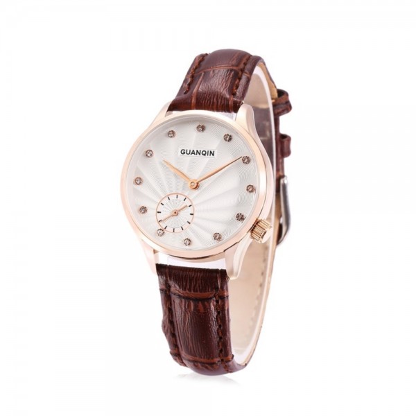 Часы Guanqin Gold-White-Brown GS19052 CL - 3488144 Часы Guanqin Gold-White-Brown GS19052 CL - 3488144