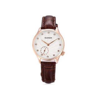 Годинник Guanqin Gold-White-Brown GS19052 CL