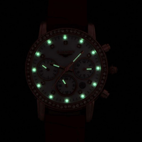 Часы Guanqin Gold-White-Coral GQ15001 CL - 3488146 Часы Guanqin Gold-White-Coral GQ15001 CL - 3488146