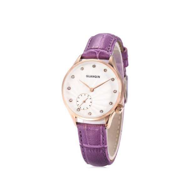 Часы Guanqin Gold-White-Purple GS19052 CL - 3488150