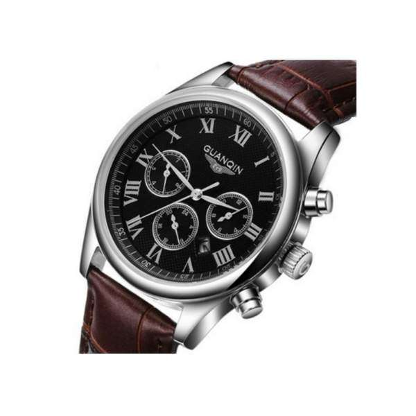 Годинник Guanqin Silver-Black-Brown GQ25 CL - 3488164