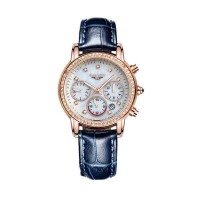 Годинник Guanqin Gold-White-Blue GQ15001 CL