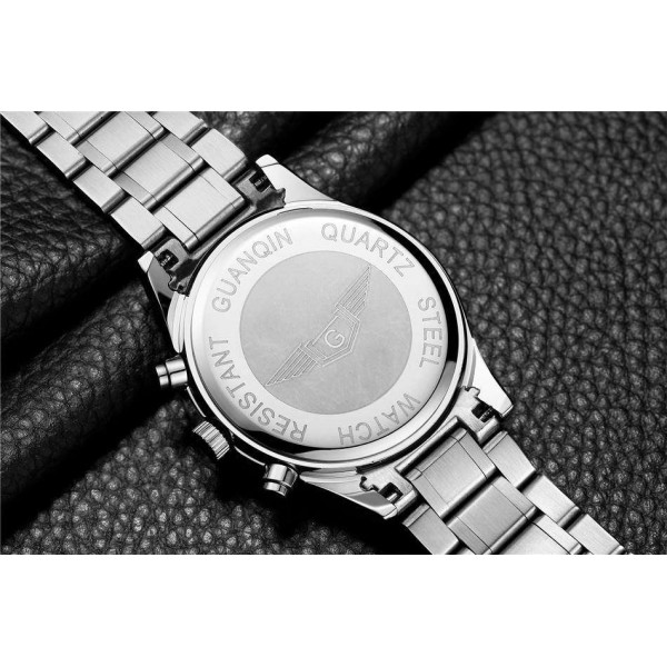 Часы Guanqin Silver-Black-Silver GS19064 CS - 3488173 Часы Guanqin Silver-Black-Silver GS19064 CS - 3488173