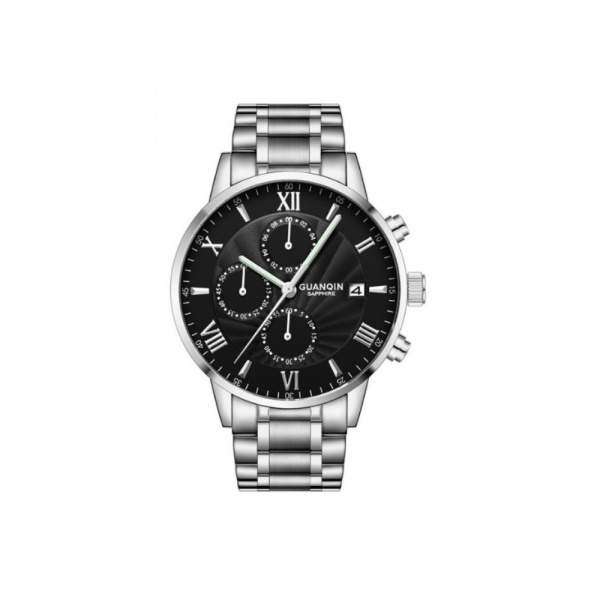 Часы Guanqin Silver-Black-Silver GS19094 CS - 3488175