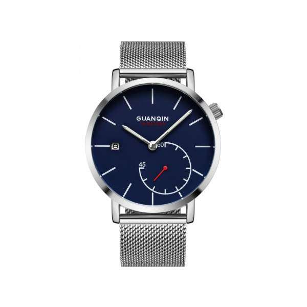 Часы Guanqin Silver-Blue-Silver GS19083 CS - 3488183